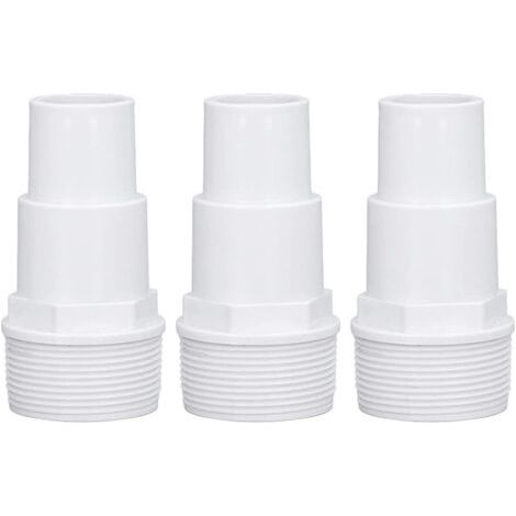 Pair Adaptateur à Visser 1-1/2 - Raccord Tuyau Piscine - Emboîter Diam 32/38 Mm - Universel Accessoires Filtres Et Pompes De Piscine (Lot de 3) (1/5)