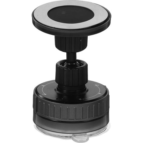 Support Fixation pour Ventouse Téléphone Magnétique Voiture en Rotative Plastique Noir Stable pour Tableau de Bord, pour Conduite Quotidienne (1/5)