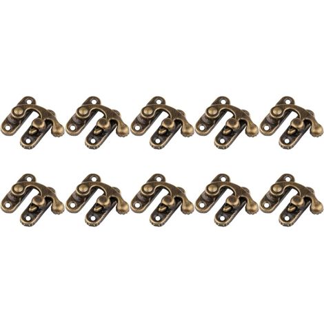 Lot de 25 Loquets Droits en Métal Antique (1/5)