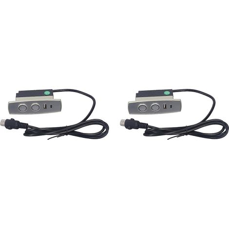 télécommandes pour fauteuil inclinable électrique, ABS, 2 boutons, connecteurs droits 5 broches, interrupteur manuel pour canapé-lit et fauteuil releveur électrique (1/5)