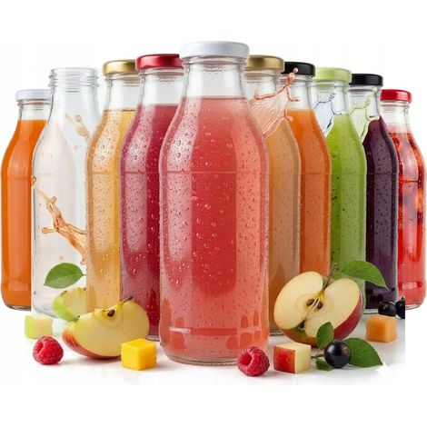 10 bottiglie di succo Kubuś da 500 ml in vetro con tappo Ø43 0,5 l (1/5)