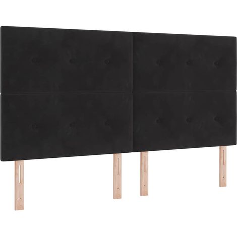 Maison Exclusive - Testiera Nero 180 cm Velluto