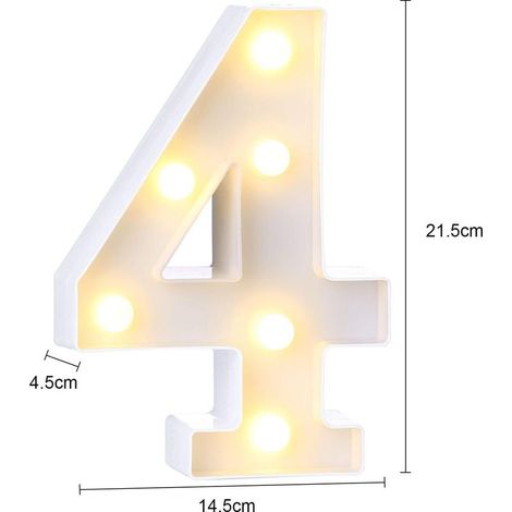 Lettres Lumineuses Alphabet Lumineux Lampe LED Lettre Lumières Lettre à Pôles pour Réceptions Partie Mariage Maison Bar Décoration (4)-Fei Yu