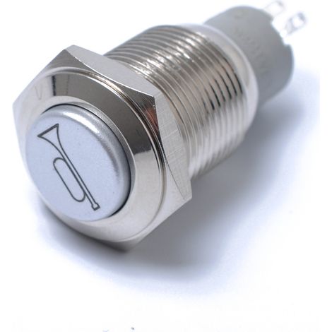 Lntyq Hupenschalter Rückstellschalter Drucklufthupe Rückstellschalter Automatischer Hupenknopf Momentschalter Druckknopf 12V Wasserdicht für Auto LKW Schiff (1/5)