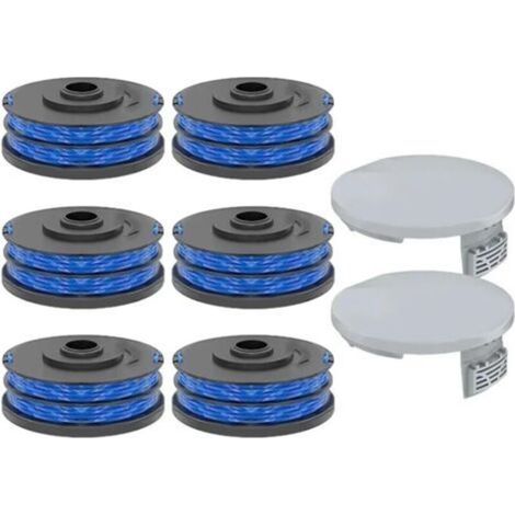 Lot de 100 lames de rechange en plastique pour tondeuse à gazon Gardena 9823 9825 9820 9821 Orange 70 mm