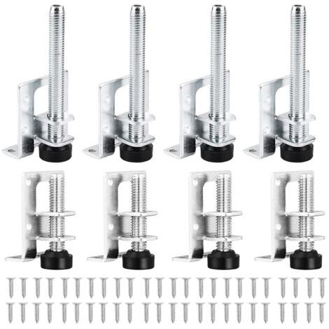 8 Stück Robuste, verstellbare Nivellierfüße, Robuste Nivellierfüße mit Muttern, Verstellbare Füße, für Möbel, Tisch, Sofa, Schränke, Werkbank