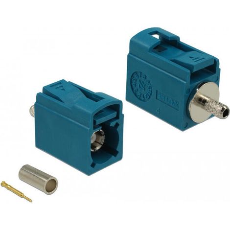 Delock fakra z hembra 21 mm (kurz) am crimpen