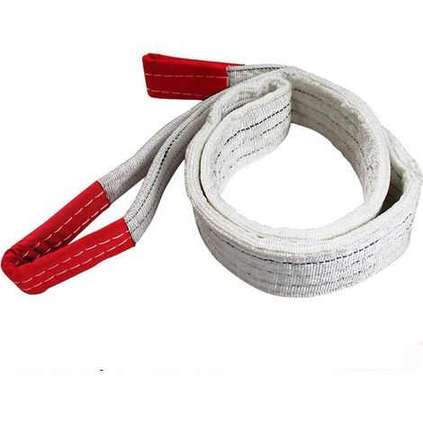 Sangles de levage polyester 2 tonnes – 2 mètres – pour engins de manutention – résistance à la rupture garantie (1/5)