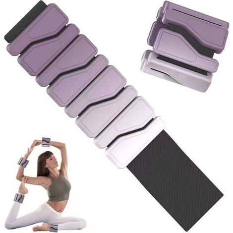 Ensemble de sangles réglables pour poignet et cheville - 2 lbs pour hommes et femmes (1 lb par bras - poids pour jambe) (1/5)