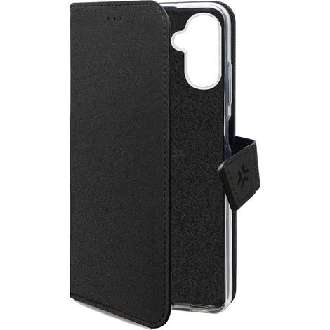 Galaxy A27 5G Brieftaschenhülle, Schwarz, Öko-Leder