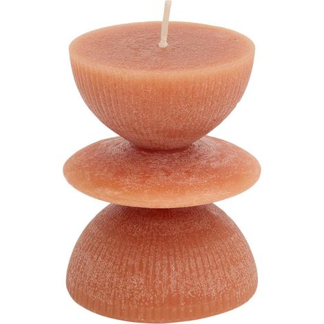 Vela decorativa Homy redonda, 9 cm de altura - Atmosphera créateur d'intérieur (1/4)