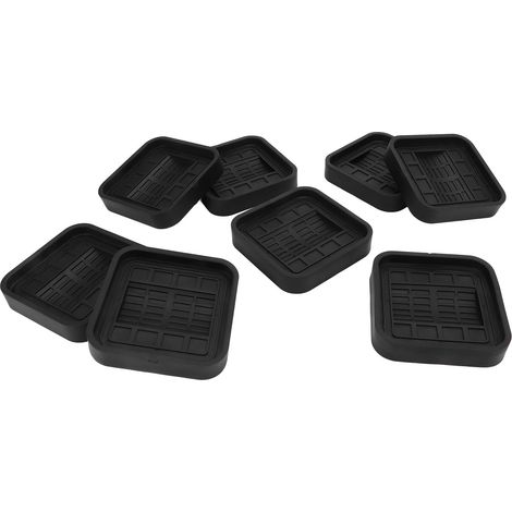 Lot de 8 butées de roues universelles en caoutchouc anti-rayures pour roulettes de lit, canapé et meubles (1/5)