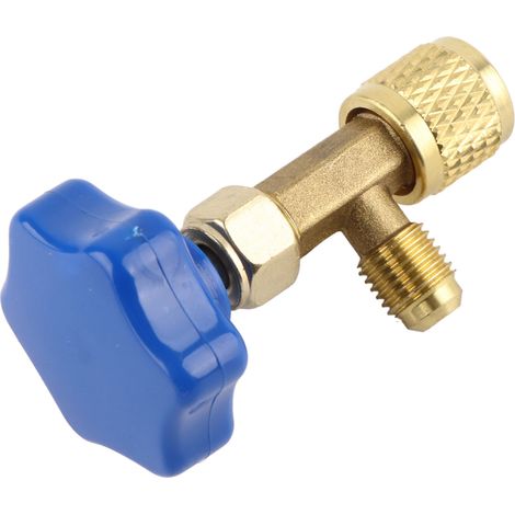 Ortviai Valve de Sécurité Universel pour Climatisation – Cuivre, Ø10 mm, Jaune, 1 pièce (1/4)