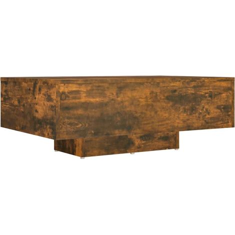 Mesa de centro de diseño moderno y contemporáneo 85 x 55 x 31 cm madera de ingeniería marrón DEC038499