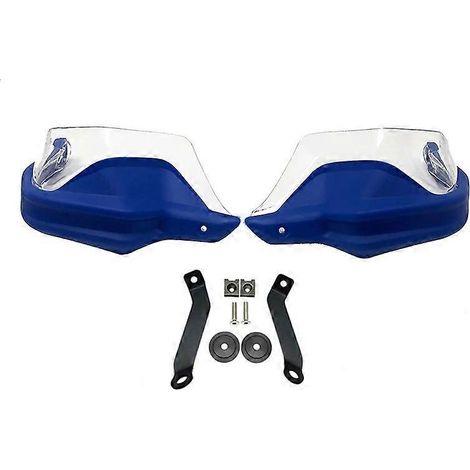Protège-mains de moto Honda CB650F CBR650F CB650R 2014-2021 2019 2020 2021 - Protection pare-brise et mains contre le vent - Bleu transparent (1/5)