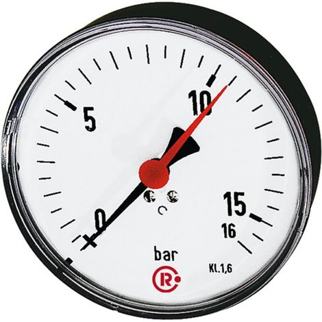 Riegler Standardmano., Kunststoff, G 1/4 hinten zentr., 0 - 4,0 bar, Ø 80 (1/2)