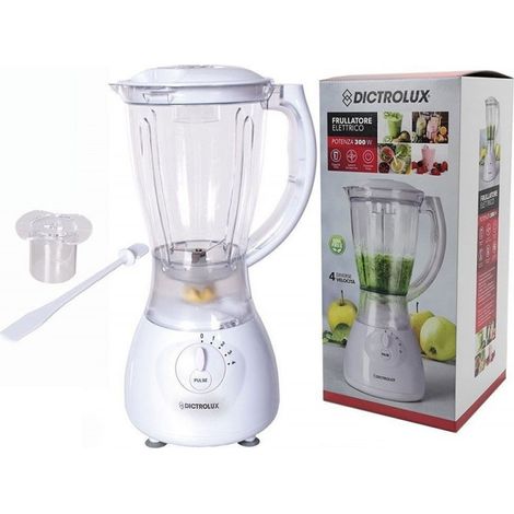 Trade Shop - FRULLATORE ELETTRICO CONTENITORE DA 1,5LT 300W 4 VELOCITÀ CON FUNZIONE PULSE PER FRULLATI - (1/3)