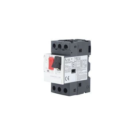 Interruptor automático para motores Marhynchus, protección contra sobrecargas y cortocircuitos, control por pulsador, montaje en riel de 35 mm para cargas inductivas, capacitivas y resistivas.