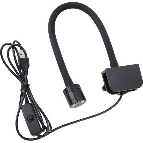 Petite lampe LED à pince pour aquarium et bac à poissons 3-6 gallons eau douce salée haute luminosité lumière blanche (1/5)