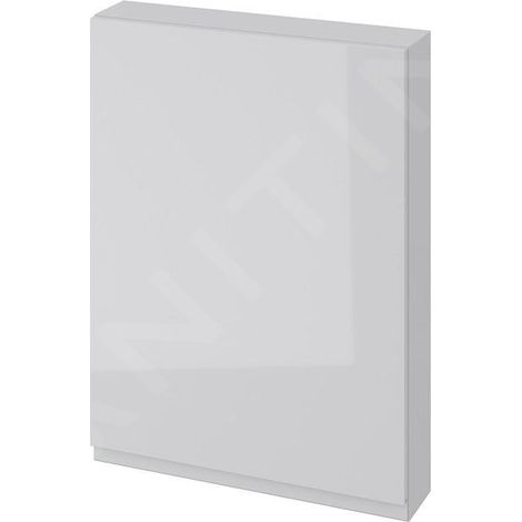 Cersanit Moduo - Armoire 80x59x14 cm, 1 porte, charnières G/D, gris S929-015 (1/3)