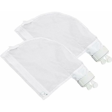 Sacs de Nettoyage de Piscine, Lot de 2 Sacs filtrants en Nylon avec Fermeture éclair avec Filtre de Rechange pour Nettoyeur de Piscine Polaris 280/480 (1/4)