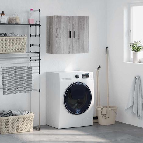 vidaXL Armoire murale sonoma gris 60x31x60 cm bois d'ingénierie (1/5)