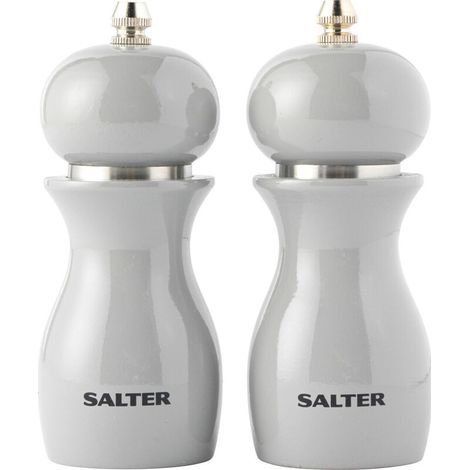 Molinillos de sal y pimienta Salter 7613 GYXR brillantes, color gris. (1/3)