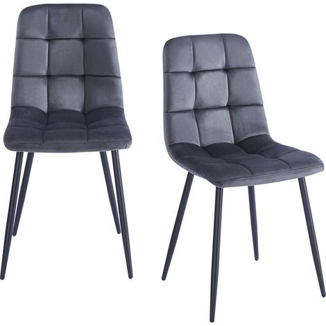 Chaises en Bouclé, Mousse Haute Densité, Dossier Ergonomique, 150 kg (1/5)