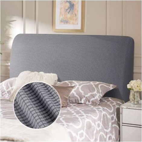 Copritestiera per letto matrimoniale, testiera, copritestiera elastico, antipolvere, lavabile, grigio chiaro 120-140 cm - RWCuisine & Home›Furniture & Decor›Furniture›Bedroom›Letti (1/5)