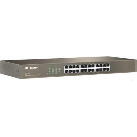 Switch Ethernet Gigabit a 24 Porte Non Gestito IP-COM G1024G per Rack (1/3)