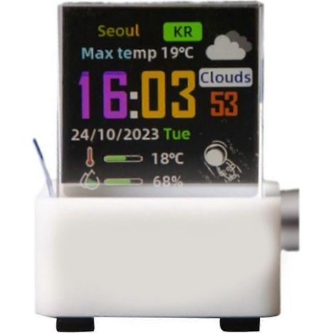 mit GIF-Animationen Album GIFTV Smart Weather Display Clock--