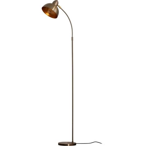 [GEBRAUCHT] B-Ware Stehleuchte Lampe Varzan Metall Gold E27 Led Standlampe Wohnzimmer Flur 162 Cm
