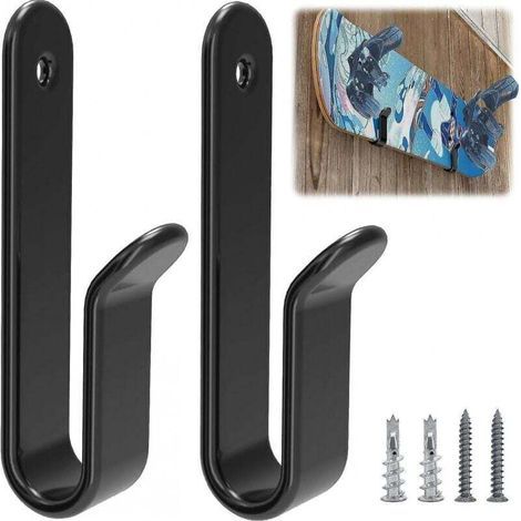 Lot de 2 clips de fixation murale horizontale pour snowboard, support mural pour snowboard, rangement pour snowboard, présentoir mural pour snowboard (1/4)