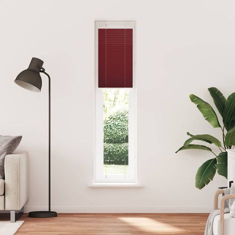 Maison Exclusive - Tenda Plissettata Rosso Bordeaux 40x200 cm Larghezza Tessuto