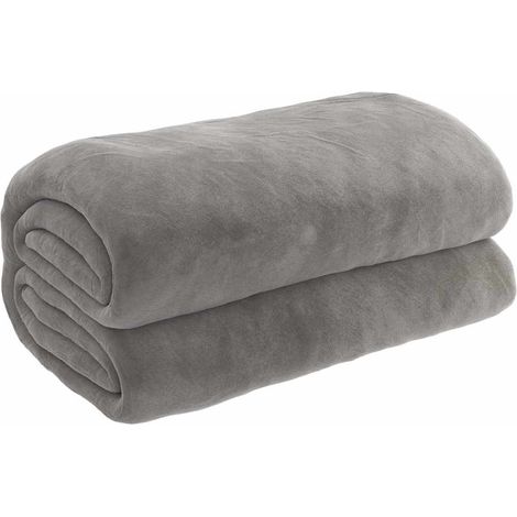 Couverture lestée avec housse Gris 150x200 cm 7 kg Tissu