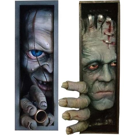 Monsterfigur aus Kunstharz, Bücherregal-Dekoration, Halloween-Dekoration, Geschenk für Freunde, Studenten, Leser (1/5)