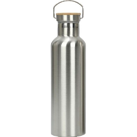 Borraccia termica isolata  Borraccia in acciaio inox da 1 litro  Borraccia da viaggio  Borracce per adulti  Borraccia in metallo da 1 litro (1/5)