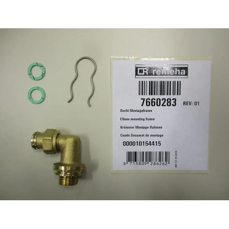 Remeha Raccord coudé 90 1/2, 7660283