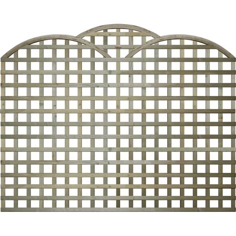 6ft x 4ft Triple Dome Privacy Trellis Panel