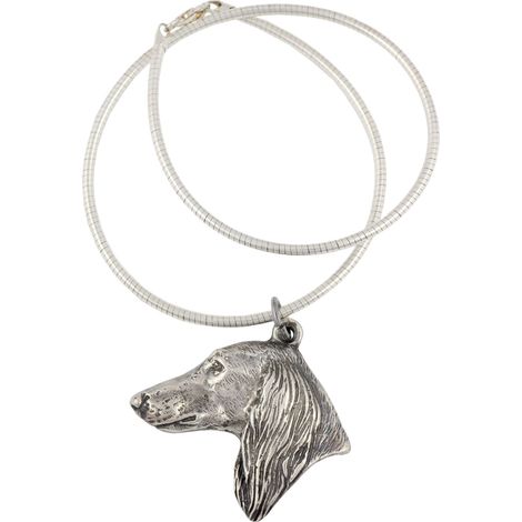 Levriero persiano, Saluki - collana per cani, gioielli unici per amanti dei cani, ciondolo a forma di serpente unico di Art-Dog (1/5)