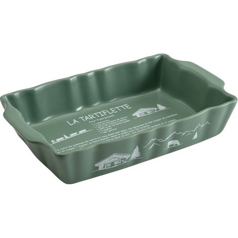 Tartiflette-Plate rechteckig 30,5x19x5 Kaki - Vianagres
