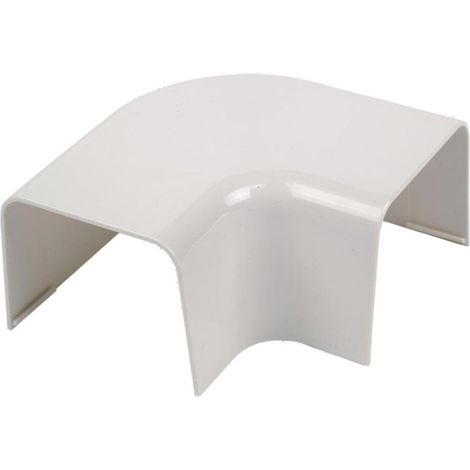 angle plat - pour goulotte de climatisation - 110 mm - eid distribution ag110cp (1/2)