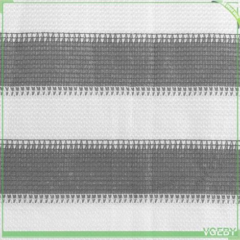 Écran de balcon - FAFEICY - 310857 - 120x400 cm - Anthracite et blanc - PEHD résistant UV et moisissure (1/4)