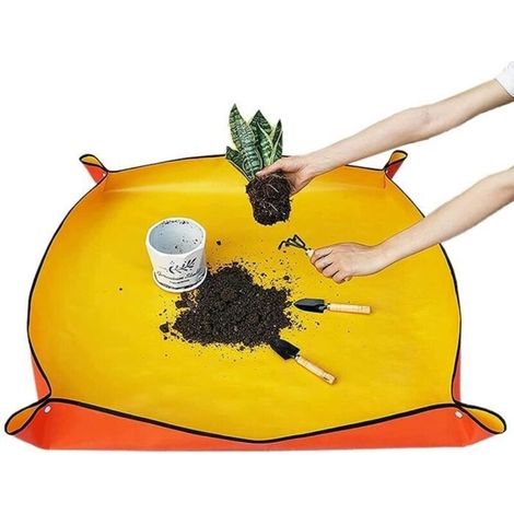 Tapis de rempotage - Non spécifié - 2 pièces - Imperméable - Orange - 100x100 cm et 50x50 cm (1/4)