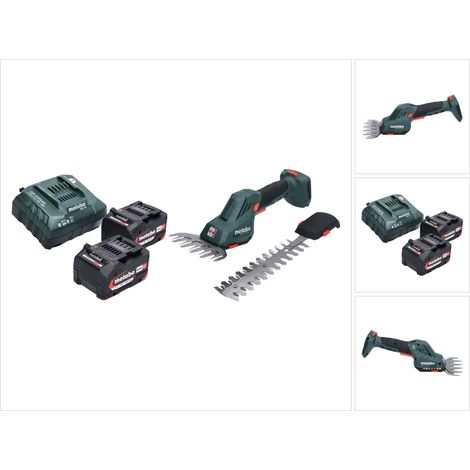 Metabo SGS 18 LTX Q Akku Gras und Strauchschere 18 V + 2x Akku 4,0 Ah + Ladegerät (1/5)
