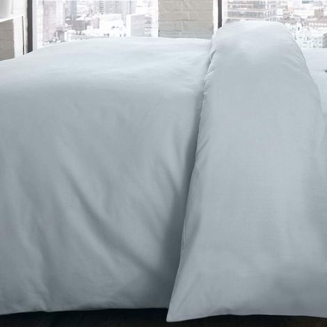 Housse de Couette Facile d'entretien Uniquement, Bleu Canard, Double (1/3)