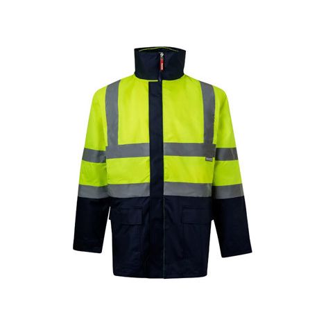PARKA HI-VISIBILITY 4 IN 1 MARINE / JAUNE TAILLE L - 30600301/20L