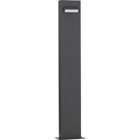 Merano Anchorage Borne Extérieure Aluminium Noir, LED 6W 301Lm 3000K IP65