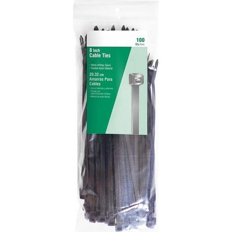 Fascette per cavi nere UV 3,6x150