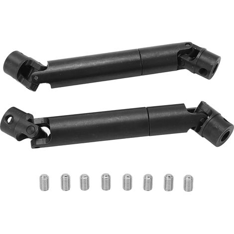 2pcs Arbre de transmission universel en acier pour voiture RC, axe cannelé compatible LOSI 1/8 LMT SOLID AXLE Truck (1/5)